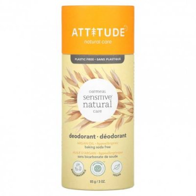 ATTITUDE, Oatmeal Sensitive Natural Care Deodorant, аргановое масло, 85 г (3 унции) / Дезодоранты | Аптека | V4.Ru: Маркетплейс