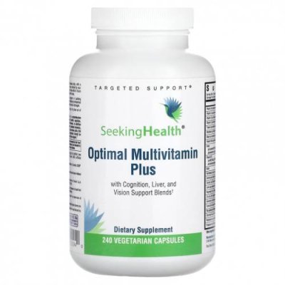 Seeking Health, Optimal Multivitamin Plus, 240 вегетарианских капсул / Мультивитамины | Аптека | V4.Ru: Маркетплейс