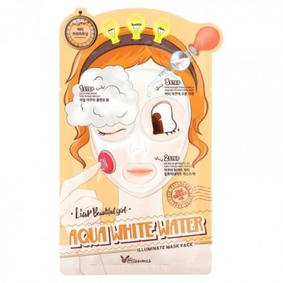 Elizavecca, Aqua White Water Illuminate Beauty Mask Pack, 10 шт., 25 г (0,85 жидк. Унции) / Тканевые маски | Аптека | V4.Ru: Маркетплейс