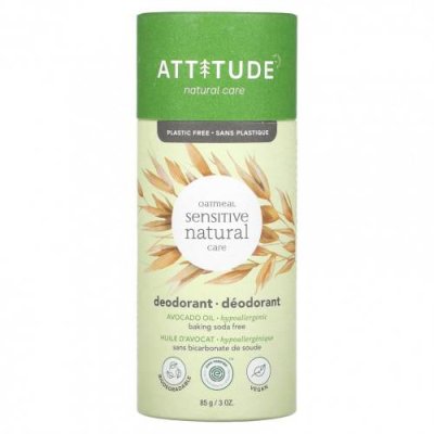 ATTITUDE, Oatmeal Sensitive Natural Care, дезодорант, масло авокадо, 85 г (3 унции) / Дезодоранты | Аптека | V4.Ru: Маркетплейс