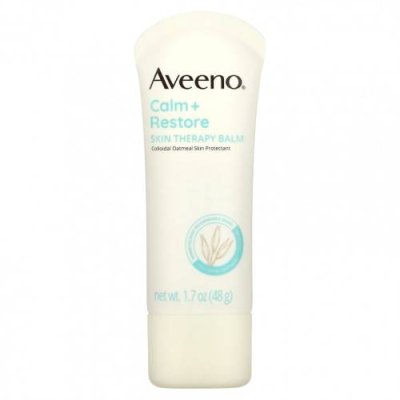 Aveeno, Calm + Restore, бальзам для ухода за кожей, без отдушек, 48 г (1,7 унции) / Сухая, раздраженная кожа | Аптека | V4.Ru: Маркетплейс