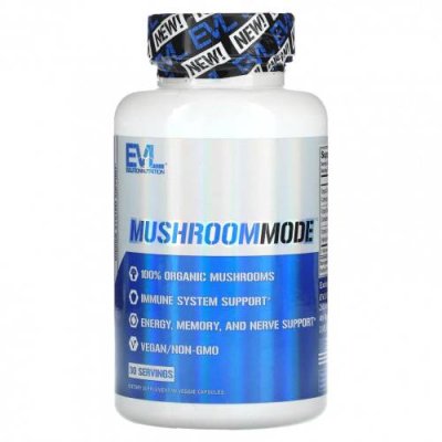 EVLution Nutrition, MushroomMode, 90 растительных капсул / Грибные смеси | Аптека | V4.Ru: Маркетплейс