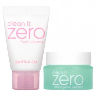 Banila Co, Clean It Zero, Refresh Your Skin, двойное очищение, мини-набор, набор из 2 предметов / Очищающие средства для лица | Аптека | V4.Ru: Маркетплейс