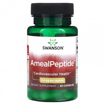 Swanson, AmealPeptide, 3,4 мг, 30 капсул / Смеси аминокислот | Аптека | V4.Ru: Маркетплейс