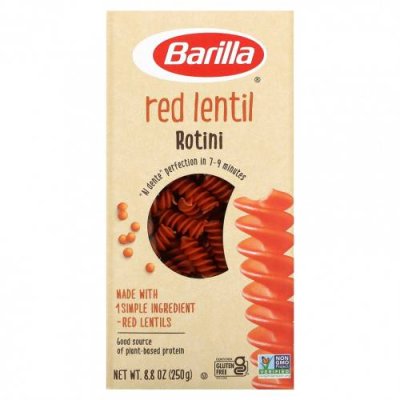 Barilla, Red Lentil Rotini, 8.8 oz (250 g) / Паста | Аптека | V4.Ru: Маркетплейс