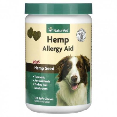 NaturVet, Hemp Allergy Aid Plus Hemp Seed, для собак, 120 жевательных таблеток, 360 г (12,6 унции) / Добавки для питомцев | Аптека | V4.Ru: Маркетплейс