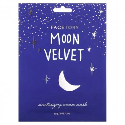 FaceTory, Moon Velvet, увлажняющая крем-маска для красоты, 1 шт., 30 г (1,05 жидк. Унции) / Тканевые маски | Аптека | V4.Ru: Маркетплейс