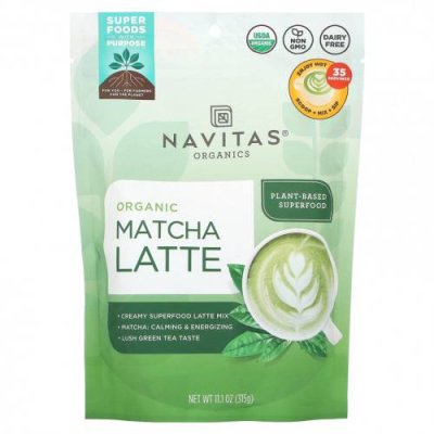 Navitas Organics, Органический латте матча, 315 г (11,1 унции) / Чай матча | Аптека | V4.Ru: Маркетплейс