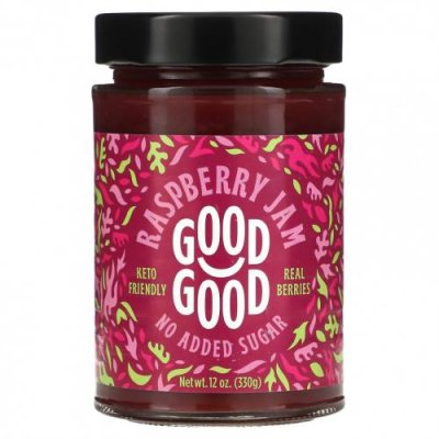 GOOD GOOD, Raspberry Jam, 12 oz (330 g) / Варенье и пресервы | Аптека | V4.Ru: Маркетплейс