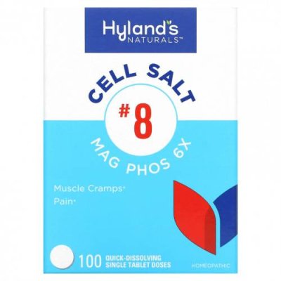 Hyland's, Cell Salt # 8, Mag Phos 6X, 100 быстрорастворимых таблеток / Натуральные средства | Аптека | V4.Ru: Маркетплейс