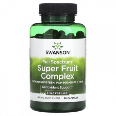 Swanson, Full Spectrum Super Fruit Complex, 90 капсул / Фруктовые смеси | Аптека | V4.Ru: Маркетплейс