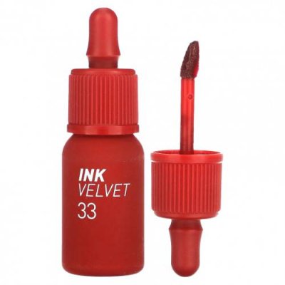 Peripera, Тинт для губ Ink Velvet, 33 Pure Red, 4 г (0,14 унции) / Блеск для губ | Аптека | V4.Ru: Маркетплейс