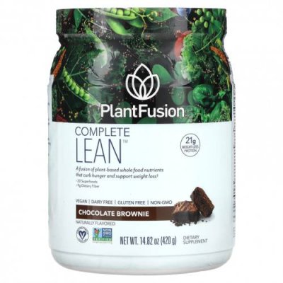 PlantFusion, Complete Lean, шоколадный брауни, 420 г (14,82 унции) / Растительные смеси | Аптека | V4.Ru: Маркетплейс