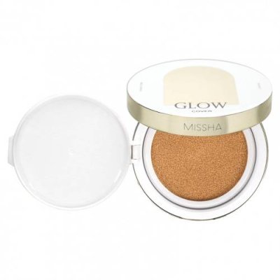 Missha, Glow Cushion, № 25, янтарный, 14 г (0,49 унции) / Тональная основа | Аптека | V4.Ru: Маркетплейс