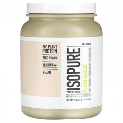 Isopure, Протеиновый порошок на растительной основе, без добавок, 521 г (1,15 фунта) / Горох | Аптека | V4.Ru: Маркетплейс