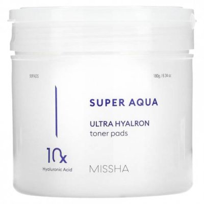 Missha, Super Aqua, тонер в салфетках для ультраувлажнения, 90 шт., 18 г (6,34 унции) / Тоники | Аптека | V4.Ru: Маркетплейс