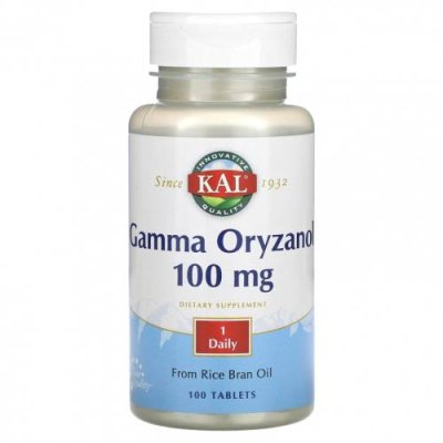 KAL, Gamma Oryzanol, 100 mg, 100 Tablets / Антиоксиданты | Аптека | V4.Ru: Маркетплейс