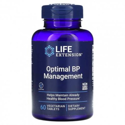 Life Extension, Optimal BP Management, 60 вегетарианских таблеток / Пищевые добавки | Аптека | V4.Ru: Маркетплейс