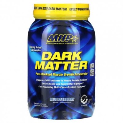 MHP, DARK MATTER, ускоритель роста мышц после тренировки, голубая малина, 1560 г (3,44 фунта) / Смеси аминокислот | Аптека | V4.Ru: Маркетплейс