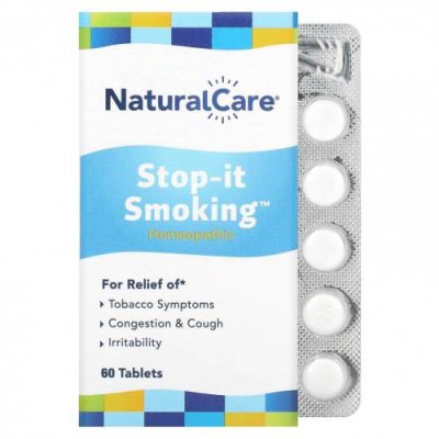 NaturalCare, Stop-it Smoking, таблетки для детоксикации, без никотина, 60 таблеток / Натуральные препараты | Аптека | V4.Ru: Маркетплейс