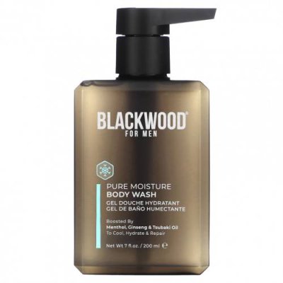 Blackwood For Men, Гель для душа Pure Moisture, ментол, женьшень и масло цубаки, 200 мл (7 жидк. Унций) / Мужской гель для ванны и душа | Аптека | V4.Ru: Маркетплейс