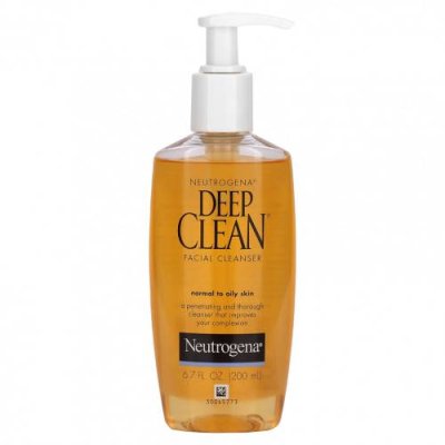 Neutrogena, Deep Clean, очищающее средство для лица, для нормальной и жирной кожи, 200 мл (6,7 жидк. Унции) / Очищающие средства для лица | Аптека | V4.Ru: Маркетплейс