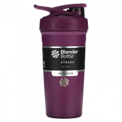 Blender Bottle, Strada, с изоляцией из нержавеющей стали, слива, 710 мл (24 унции) / Бутылки, шейкеры и вода | Аптека | V4.Ru: Маркетплейс