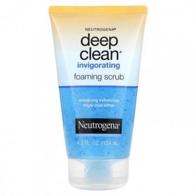 Neutrogena, Deep Clean, бодрящий пенный скраб, 124 мл (4,2 жидк. Унции) / Эксфолиаторы и скрабы | Аптека | V4.Ru: Маркетплейс