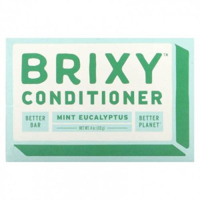 Brixy, Батончик-кондиционер, мята и эвкалипт, 1 шт., 113 г (4 унции) / Кондиционер | Аптека | V4.Ru: Маркетплейс