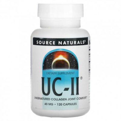 Source Naturals, UC-II, 40 мг, 120 капсул / Коллаген, добавки | Аптека | V4.Ru: Маркетплейс