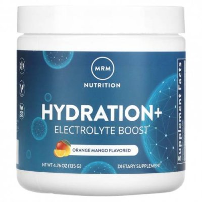 MRM Nutrition, Hydration + Electrolyte Boost, апельсин и манго, 135 г (4,67 унции) / Гидратация и электролиты | Аптека | V4.Ru: Маркетплейс