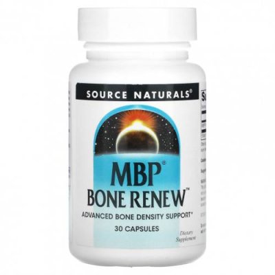 Source Naturals, Обновление костей MBP, 30 капсул / Кости, суставы и хрящи | Аптека | V4.Ru: Маркетплейс