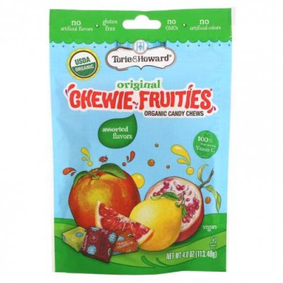 Torie & Howard, Original Chewie Fruities, органические жевательные конфеты, ассорти, 113,40 г (4 унции) / Леденцы | Аптека | V4.Ru: Маркетплейс