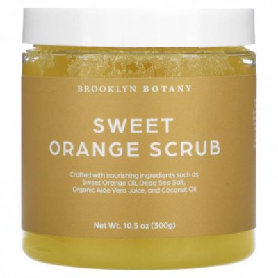 Brooklyn Botany, Sweet Orange Scrub, 10.5 oz (300 g) / Скрабы и пилинги для тела | Аптека | V4.Ru: Маркетплейс