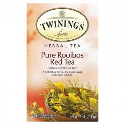 Twinings, Herbal Tea, чистый красный чай ройбуш, без кофеина, 20 чайных пакетиков, 40 г (1,41 унции) / Чай Ройбуш | Аптека | V4.Ru: Маркетплейс