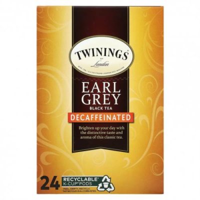 Twinings, Черный чай Earl Grey, без кофеина, 24 капсулы, по 3,2 г (0,11 унции) / Черный чай | Аптека | V4.Ru: Маркетплейс