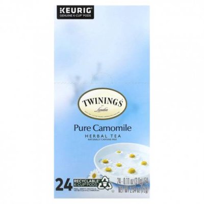 Twinings, Травяной чай с ромашкой, без кофеина, 24 капсулы, по 3 г (0,11 унции) / Чай с ромашкой | Аптека | V4.Ru: Маркетплейс