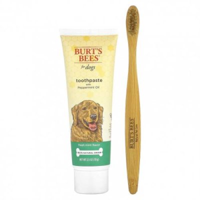 Burt's Bees, Набор для ухода за полостью рта, для собак, набор из 2 предметов / Уход за полостью рта для питомцев | Аптека | V4.Ru: Маркетплейс