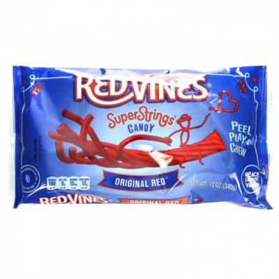 Red Vines, SuperStrings, красное, красное, 340 г (12 унций) / Леденцы | Аптека | V4.Ru: Маркетплейс