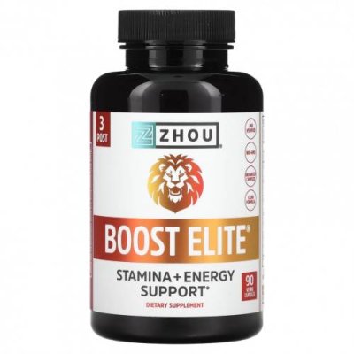 Zhou Nutrition, Boost Elite`` 90 растительных капсул / Тестостерон | Аптека | V4.Ru: Маркетплейс