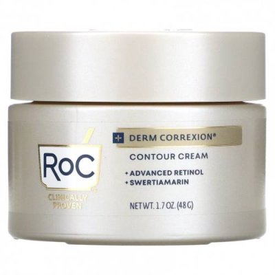 RoC, Derm Correxion, Contour Cream, Advanced Retinol & Swertiamarin, 1.7 fl oz (50 ml) / Увлажняющие средства для лица | Аптека | V4.Ru: Маркетплейс