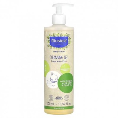 Mustela, Очищающий гель для детей, без отдушек, 400 мл (13,52 жидк. Унции) / Шампунь и средство для купания все в одном | Аптека | V4.Ru: Маркетплейс