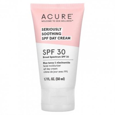 ACURE, Seriously Soothing, дневной крем с SPF, SPF 30, 50 мл (1,7 жидк. Унции) / Солнцезащитные средства, лицо | Аптека | V4.Ru: Маркетплейс