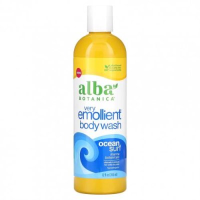 Alba Botanica, Очень смягчающее гель для душа, Ocean Surf, 355 мл (12 жидк. Унций) / Гель для тела и гель для душа | Аптека | V4.Ru: Маркетплейс