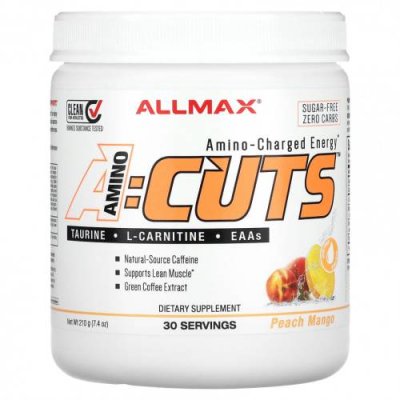 ALLMAX, AMINOCUTS, персик и манго, 210 г (7,4 унции) / Кофеин | Аптека | V4.Ru: Маркетплейс