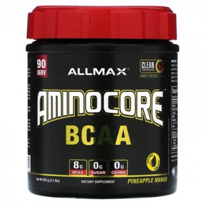 ALLMAX, AMINOCORE BCAA, ананас и манго, 945 г (2,1 фунта) / BCAA | Аптека | V4.Ru: Маркетплейс