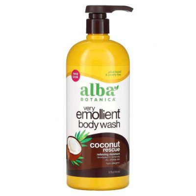 Alba Botanica, Очень смягчающее гель для душа, спасение от кокоса, 946 мл (32 жидк. Унции) / Гель для тела и гель для душа | Аптека | V4.Ru: Маркетплейс