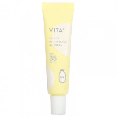 G9skin, Vita + UYU Essence UV Cream, солнцезащитный крем SPF 35 PA +++, желтый, 25 г / Корейские увлажняющие средства и кремы | Аптека | V4.Ru: Маркетплейс