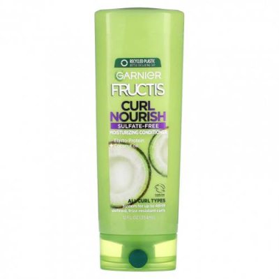 Garnier, Fructis, Curl Nourish, увлажняющий кондиционер для всех типов локонов, 354 мл (12 жидк. Унций) / Кондиционер | Аптека | V4.Ru: Маркетплейс