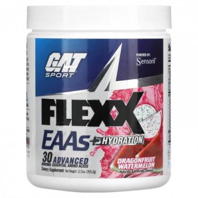 GAT, Flexx EAA + Hydration, арбуз из драконьего плода, 355,2 г (12,5 унции) / Незаменимые аминокислоты | Аптека | V4.Ru: Маркетплейс